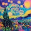 Picture of STARRY NIGHT POP ART XI