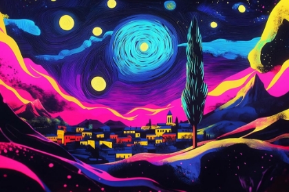 Picture of STARRY NIGHT POP ART XIII