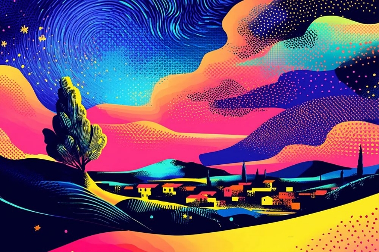 Picture of STARRY NIGHT POP ART XV