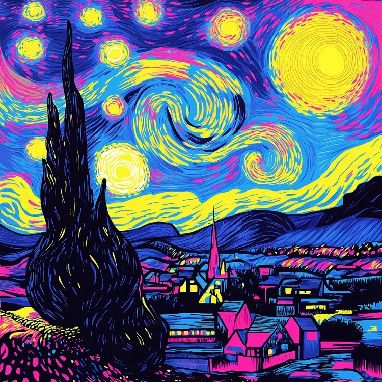 Picture of STARRY NIGHT POP ART XVII