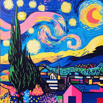 Picture of STARRY NIGHT POP ART XVIII