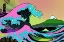 Picture of THE GREAT WAVE POP ART VI