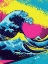 Picture of THE GREAT WAVE POP ART XIII
