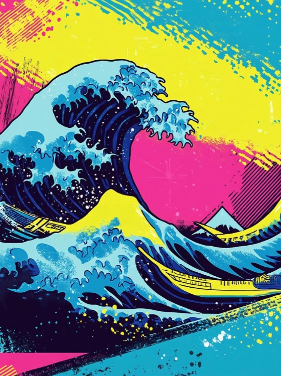 Picture of THE GREAT WAVE POP ART XIII