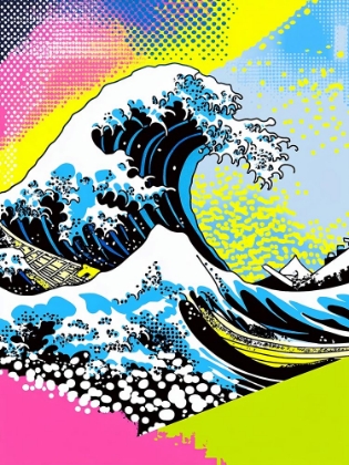 Picture of THE GREAT WAVE POP ART XIV