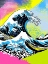 Picture of THE GREAT WAVE POP ART XIV