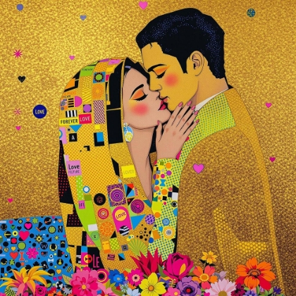 Picture of THE KISS POP ART I