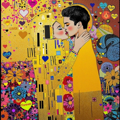 Picture of THE KISS POP ART IV