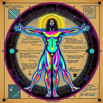Picture of VITRUVIAN MAN POP ART I