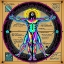Picture of VITRUVIAN MAN POP ART I