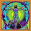 Picture of VITRUVIAN MAN POP ART IV