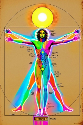 Picture of VITRUVIAN MAN POP ART VI