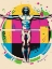 Picture of VITRUVIAN MAN POP ART XII