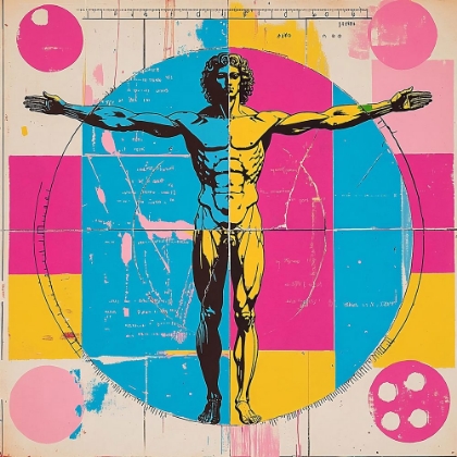 Picture of VITRUVIAN MAN POP ART XVI