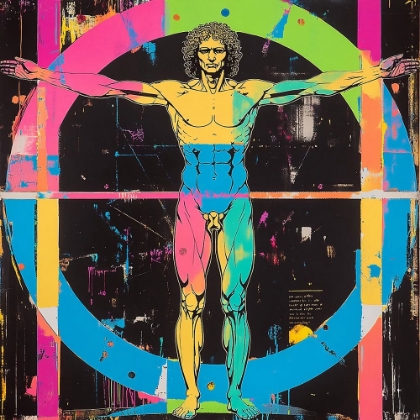 Picture of VITRUVIAN MAN POP ART XVII