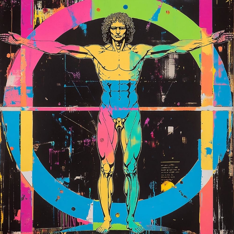 Picture of VITRUVIAN MAN POP ART XVII