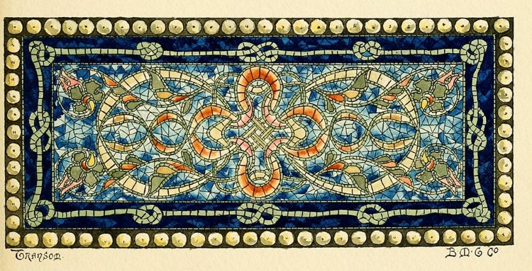 Picture of BELCHER MOSAIC GLASS 1886 - 13 DESIGN BY BMG CO