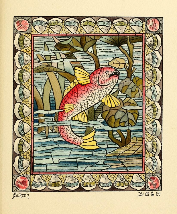 Picture of BELCHER MOSAIC GLASS 1886 - 17 DESIGN BY BMG CO