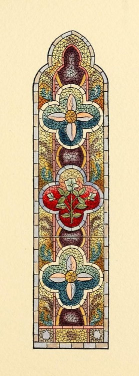 Picture of BELCHER MOSAIC GLASS 1886 - 18 DESIGN BY BMG CO