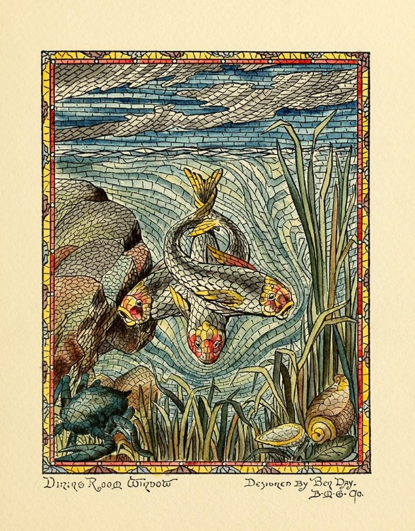 Picture of BELCHER MOSAIC GLASS 1886 - 20 DESIGN BY BEN DAY