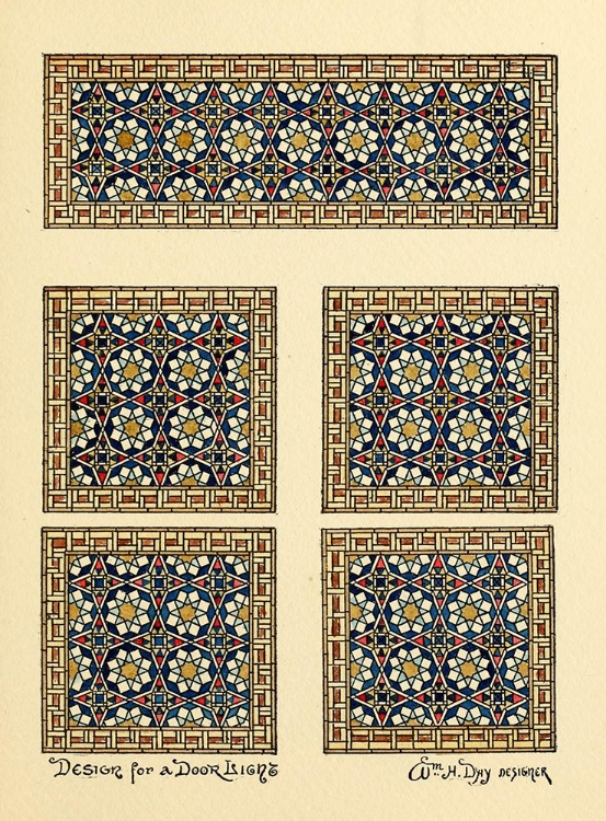 Picture of BELCHER MOSAIC GLASS 1886 - 24 DESIGN BY WM H DAY