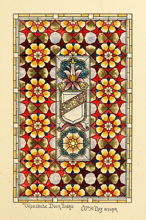 Picture of BELCHER MOSAIC GLASS 1886 - 25 DESIGN BY WM H DAY