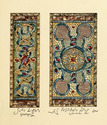 Picture of BELCHER MOSAIC GLASS 1886 - 33 DESIGN BY LJ LEDERIE