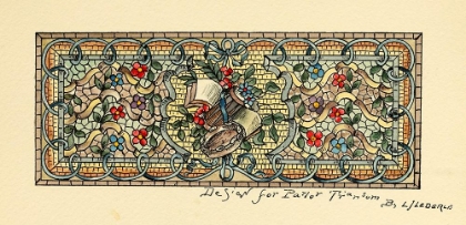 Picture of BELCHER MOSAIC GLASS 1886 - 34 DESIGN BY LJ LEDERIE