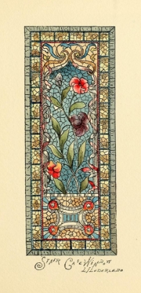 Picture of BELCHER MOSAIC GLASS 1886 - 35 DESIGN BY LJ LEDERIE