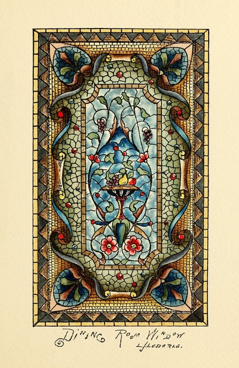 Picture of BELCHER MOSAIC GLASS 1886 - 36 DESIGN BY LJ LEDERIE