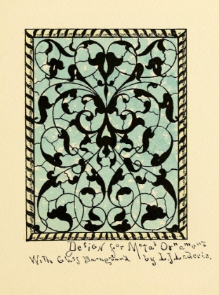 Picture of BELCHER MOSAIC GLASS 1886 - 37 DESIGN BY LJ LEDERIE