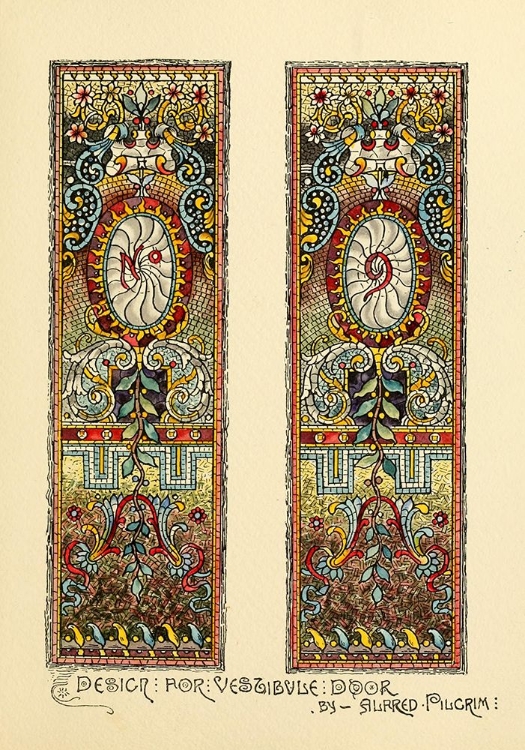 Picture of BELCHER MOSAIC GLASS 1886 - 40 DESIGN BY ALFRED PILGRIM