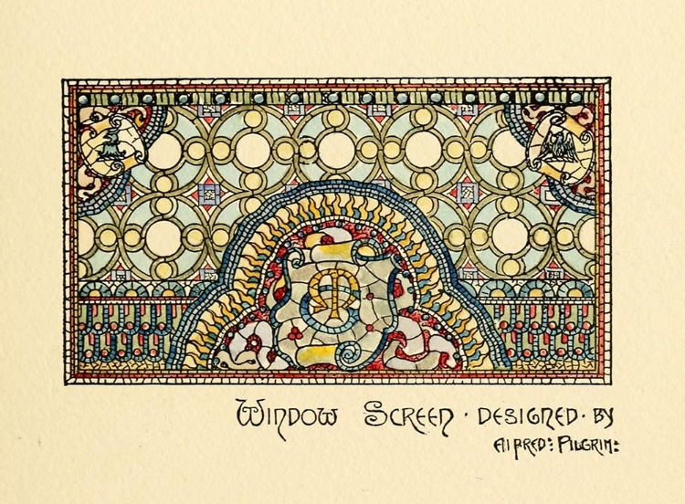 Picture of BELCHER MOSAIC GLASS 1886 - 48 DESIGN BY ALFRED PILGRIM