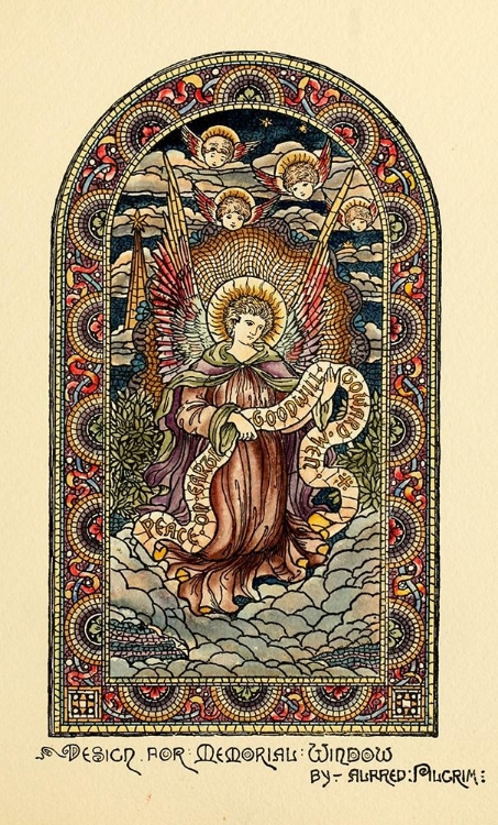 Picture of BELCHER MOSAIC GLASS 1886 - 52 DESIGN BY ALFRED PILGRIM