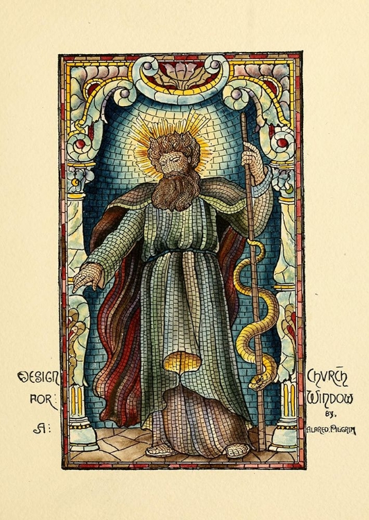 Picture of BELCHER MOSAIC GLASS 1886 - 53 DESIGN BY ALFRED PILGRIM
