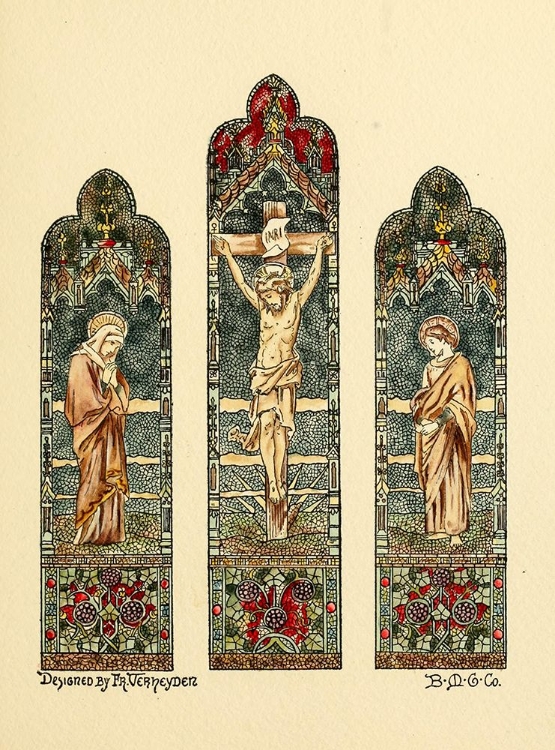 Picture of BELCHER MOSAIC GLASS 1886 - 55 DESIGN BY FR VERHEYDEN