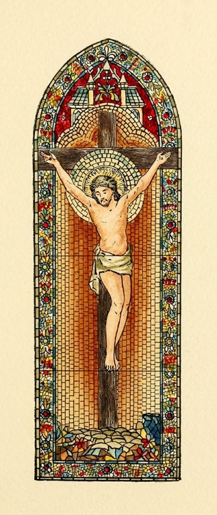 Picture of BELCHER MOSAIC GLASS 1886 - 56 DESIGN BY FR VERHEYDEN