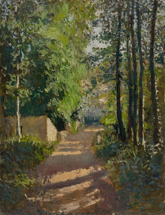 Picture of WOODED ALLEY IN NORMANDY 1882