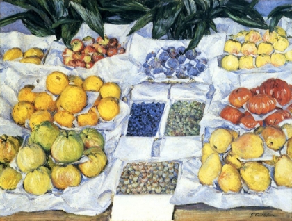 Picture of FRUIT DISPLAYED ON A STAND CA 1881