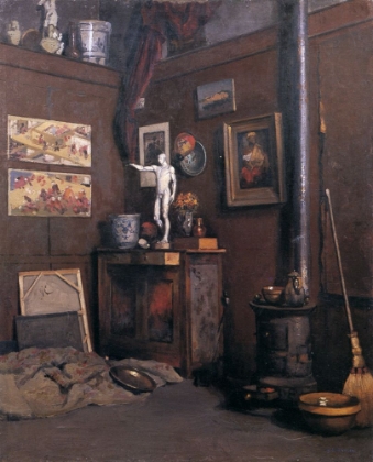 Picture of INTERIOR OF A STUDIO WITH STOVE CA 1872