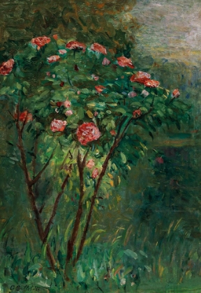 Picture of THE FLOWERING ROSEBUSH 1884
