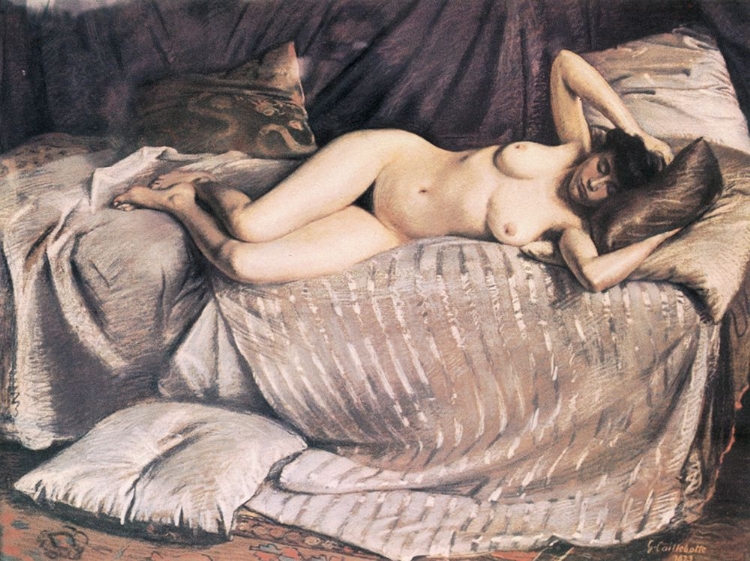 Picture of NUDE WOMAN ON A SOFA 1873