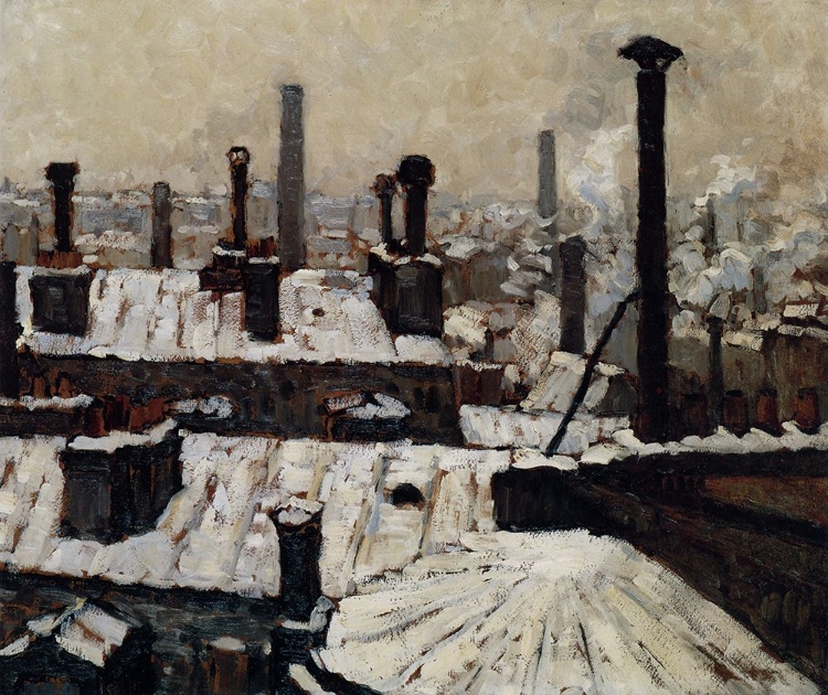 Picture of ROOFTOPS IN THE SNOW 1878