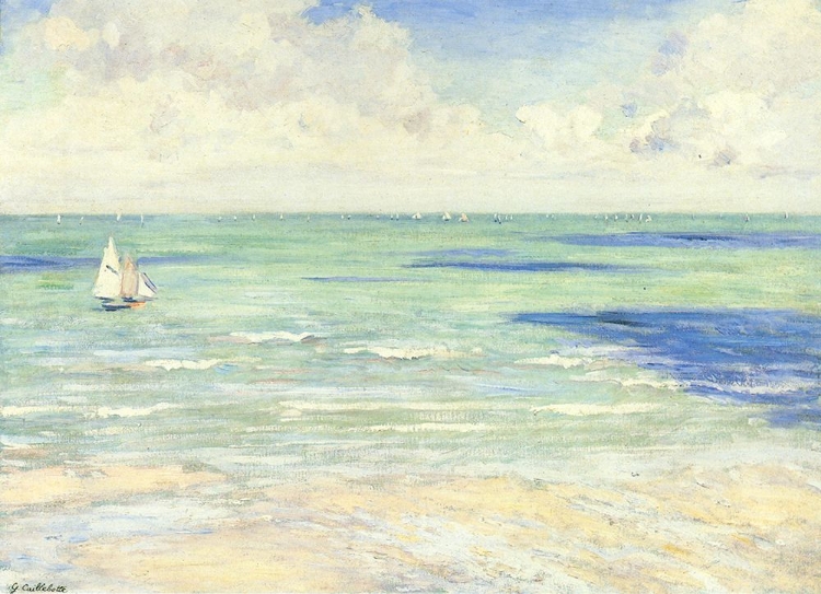 Picture of SEASCAPE, REGATTA AT VILLERS CA 1880