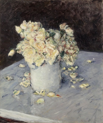 Picture of YELLOW ROSES IN A VASE 1882