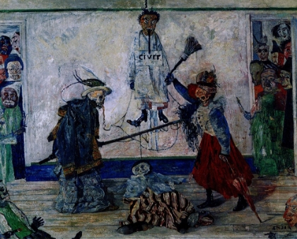 Picture of MASKS FIGHTING OVER A HANGED MAN 1891