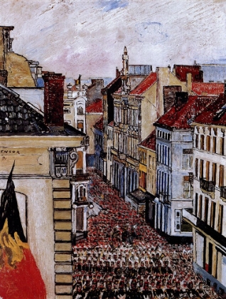 Picture of MUSIC IN THE RUE DE FLANDRE 1891