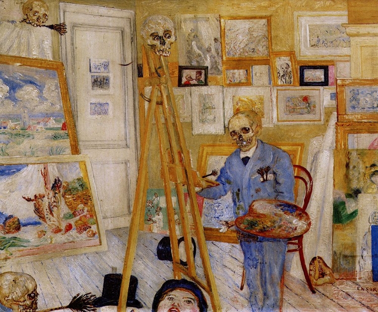 Picture of THE SKELETON PAINTER 1896