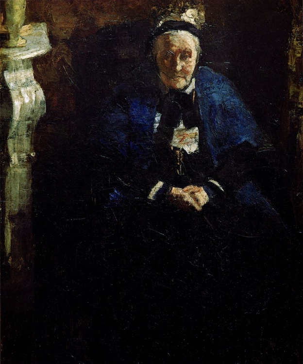 Picture of WOMAN WITH BLUE SHAWL 1881