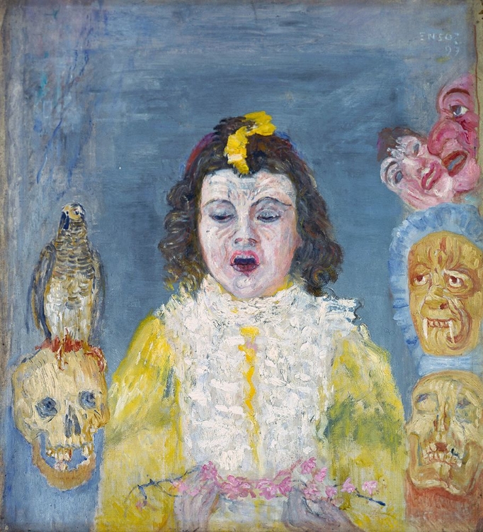 Picture of GIRL WITH MASKS, COMMUNION 1921